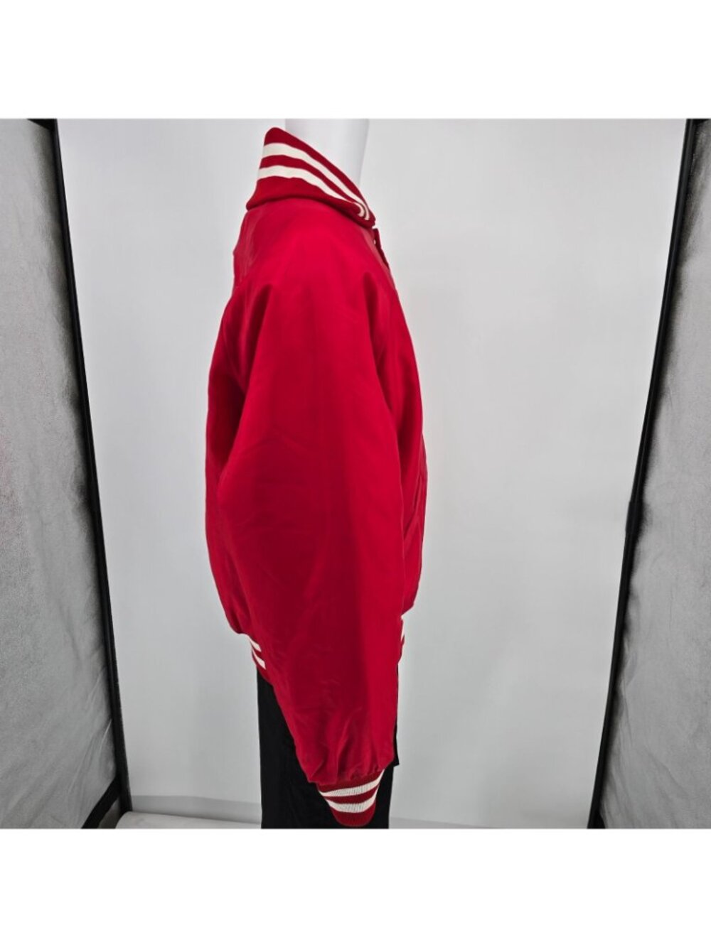 Vintage 1970s Gus Doerner Sports South Knox Spartans Satin Bomber Jacket (XL) - Picture 9 of 14